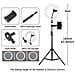 Anello Di Luce Con Treppiede Da 160 Cm E 2 Supporti Per Telefono, Kit Completo Per Streaming Diretto, Tiktok, Youtube, Trucco, Compatibile Con Smartphone - Foto miniatura 4