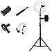 Anello Di Luce Con Treppiede Da 160 Cm E 2 Supporti Per Telefono, Kit Completo Per Streaming Diretto, Tiktok, Youtube, Trucco, Compatibile Con Smartphone - Foto miniatura 1