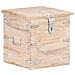 Baule 40x40x40 Cm In Legno Massello Di Acacia - Foto miniatura 1
