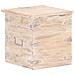 Baule 40x40x40 Cm In Legno Massello Di Acacia - Foto miniatura 7