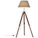 Lampada a Treppiede Marrone e Grigio in Legno di Teak 141 cm - Foto miniatura 5