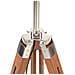 Lampada a Treppiede Marrone e Grigio in Legno di Teak 141 cm - Foto miniatura 6