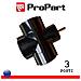 Adattatore 3 Pos Schuko Spina Schuko 16a Nero Polybag - Foto miniatura 1
