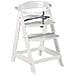 Seggiolone Sit Up Click e Fun - Incl. tavolo da pranzo e appendiabiti - Chiusura a scatto - Cresce con il bambino - Bianco - Foto miniatura 3