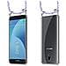 Catena Di Telefoni Cellulari Compatibile Con Samsung Galaxy J7 2018 In Unicorn - Coperchio Protettivo In Silicone Con Anelli D'argento, Cinturino In Corda E Custodia Staccabile - Foto miniatura 8