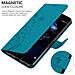Cadorabo Custodia Compatibile Con Huawei P10 Plus In Blu Fiore - Coperchio Protettivo In Design Floreale Con Chiusura Magnetica, Funzione Stand E Slot Per Carte - Foto miniatura 5