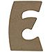 Lettera E Maiuscola In Legno Mdf Per La Decorazione - 15 Cm - Foto miniatura 1