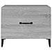 Tavolini Salotto Gambe In Metallo 2pz Grigio Sonoma 50x50x40 Cm - Foto miniatura 6