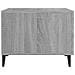 Tavolini Salotto Gambe In Metallo 2pz Grigio Sonoma 50x50x40 Cm - Foto miniatura 7