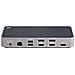 Docking Station Universale per Notebook 5x USB 3.2 / 2x DisplayPort / 3x HDMI per Triplo Monitor 4K Grigio / Argento + Power Delivery 100W - Foto miniatura 4