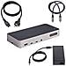 Docking Station Universale per Notebook 5x USB 3.2 / 2x DisplayPort / 3x HDMI per Triplo Monitor 4K Grigio / Argento + Power Delivery 100W - Foto miniatura 8