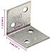 Staffe Angolari 150 Pz 2 Mm 30x25x30 Mm Acciaio Zincato - Foto miniatura 2
