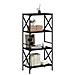 Libreria A 4 Ripiani Nera 59x35x132 Cm In Legno Multistrato - Foto miniatura 3