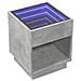 Tavolino Da Salotto Con Led Infinity Grigio Cemento 40x40x50 Cm - Foto miniatura 3