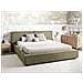Letto Tessuto Linards 180 X 200 Cm Verde Oliva - Foto miniatura 1