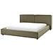 Letto Tessuto Linards 180 X 200 Cm Verde Oliva - Foto miniatura 3
