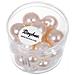 21 Pezzi - Perle Cerate In Vetro Rinascimento 12mm - Colore Rosa Cipria - Foto miniatura 1