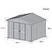 Box Deposito Garage Giardino In Lamiera Zincata 403x269cm X H 215cm - 149kg - 10,84mq Verde - Foto miniatura 2