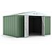 Box Deposito Garage Giardino In Lamiera Zincata 403x269cm X H 215cm - 149kg - 10,84mq Verde - Foto miniatura 7