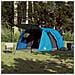 Tenda da Campeggio a Tunnel per 4 Persone Blu Impermeabile - Foto miniatura 3