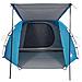 Tenda da Campeggio a Tunnel per 4 Persone Blu Impermeabile - Foto miniatura 7