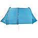 Tenda da Campeggio a Tunnel per 4 Persone Blu Impermeabile - Foto miniatura 8
