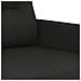 Set Divani 3 pz con Cuscini Nero in Tessuto - Foto miniatura 6