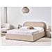 Letto Contenitore Bouclé Quillien 160 X 200 Cm Beige - Foto miniatura 1