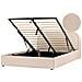Letto Contenitore Bouclé Quillien 160 X 200 Cm Beige - Foto miniatura 2