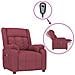 Poltrona Elettrica Reclinabile Rosso Vino in Tessuto - Foto miniatura 1