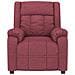 Poltrona Elettrica Reclinabile Rosso Vino in Tessuto - Foto miniatura 4