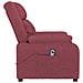 Poltrona Elettrica Reclinabile Rosso Vino in Tessuto - Foto miniatura 5