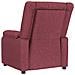 Poltrona Elettrica Reclinabile Rosso Vino in Tessuto - Foto miniatura 6