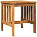 Tavolo Laterale da Giardino  Marrone 45x45x50 cm in Legno Massello di Acacia - Foto miniatura 5