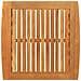 Tavolo Laterale da Giardino  Marrone 45x45x50 cm in Legno Massello di Acacia - Foto miniatura 8