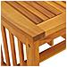 Tavolo Laterale da Giardino  Marrone 45x45x50 cm in Legno Massello di Acacia - Foto miniatura 9