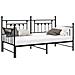 Struttura letto daybed con letto estraibile nera 100x190 cm in acciaio - Foto miniatura 1