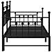 Struttura letto daybed con letto estraibile nera 100x190 cm in acciaio - Foto miniatura 7