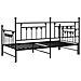Struttura letto daybed con letto estraibile nera 100x190 cm in acciaio - Foto miniatura 8