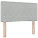 Testiera LED Argille con testiera Grigio chiaro 90 cm Velluto - Foto miniatura 1