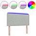 Testiera LED Argille con testiera Grigio chiaro 90 cm Velluto - Foto miniatura 3