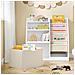 Sobuy Libreria Montessori Per Bambini Cesta Scaffale Portagiochi Salvaspazio In Bianco - Foto miniatura 3