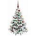 Albero di Natale artificiale con 150 LED Bianco 120 cm PE e PVC - Foto miniatura 3