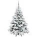 Albero di Natale artificiale con 150 LED Bianco 120 cm PE e PVC - Foto miniatura 4