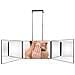 Specchio Per Trucco Trifold Con Luce Led Nera E Luminosità Regolabile - Foto miniatura 1