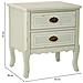 Comodino In Legno Con Due Cassetti 50x38x55h Cm - Foto miniatura 3