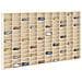 Vetrina a muro Beige 98 x 4,5 x 55 cm Legno multistrato - Foto miniatura 3