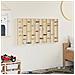 Vetrina a muro Beige 98 x 4,5 x 55 cm Legno multistrato - Foto miniatura 4