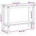 Tavolo consolle con lo scaffale Marrone Cera 110 x 40 x 80 cm - Foto miniatura 7