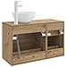 Set di mobili per il bagno 2 pcs Rovere Artigianale - Foto miniatura 4